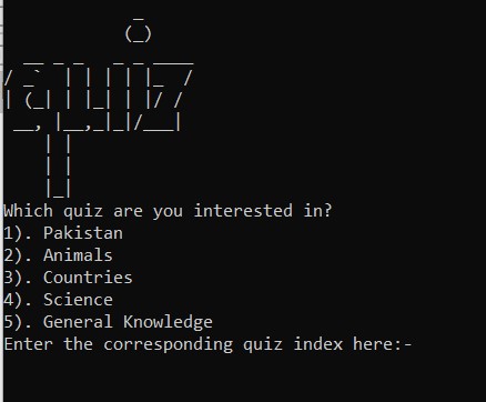 A quiz game in c++